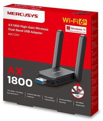 Mercusys Wireless USB Network Adapter 574Mbps - MA72XH