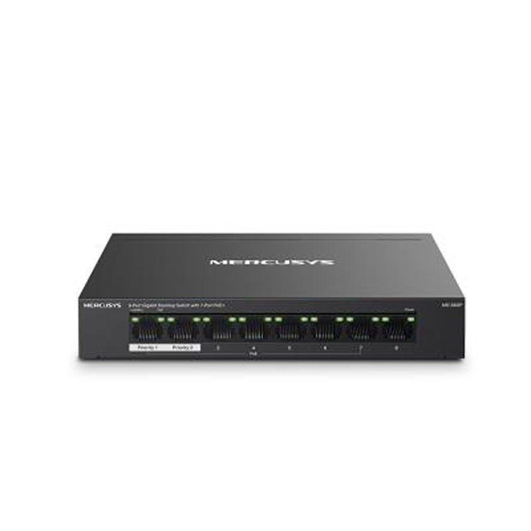 8-Port Gigabit Switch with 7-Port PoE+ - MS108GP