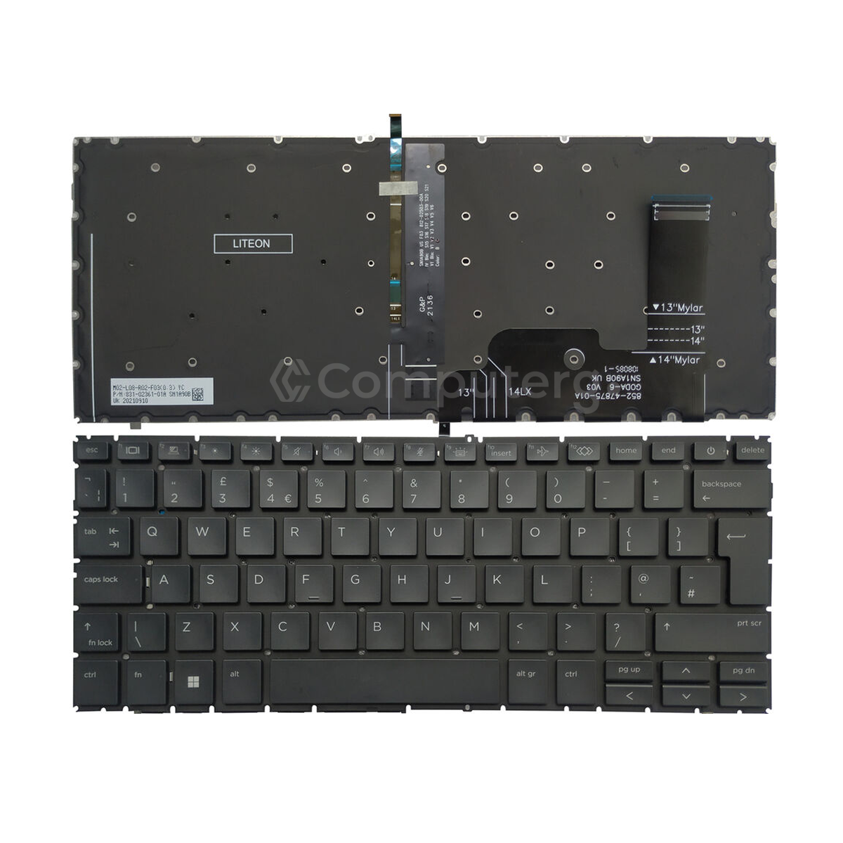 HP EliteBook 830 G9 - Backlight - UK Layout keyboard